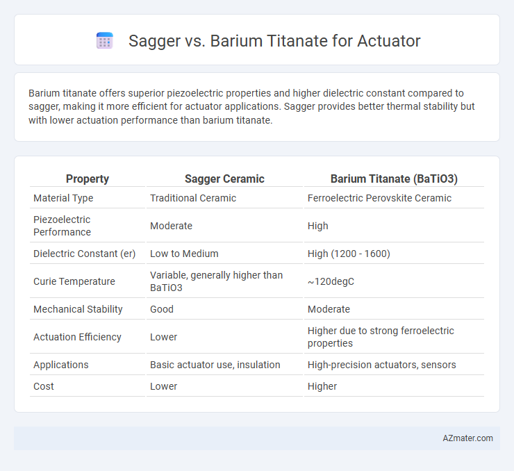 Sagger vs. Barium Titanate for Actuator - What is The Difference?
