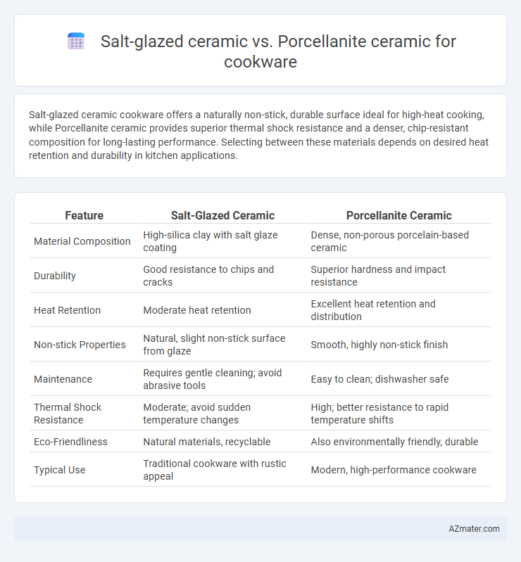 Salt-glazed ceramic vs. Porcellanite ceramic for cookware - What is The Difference?