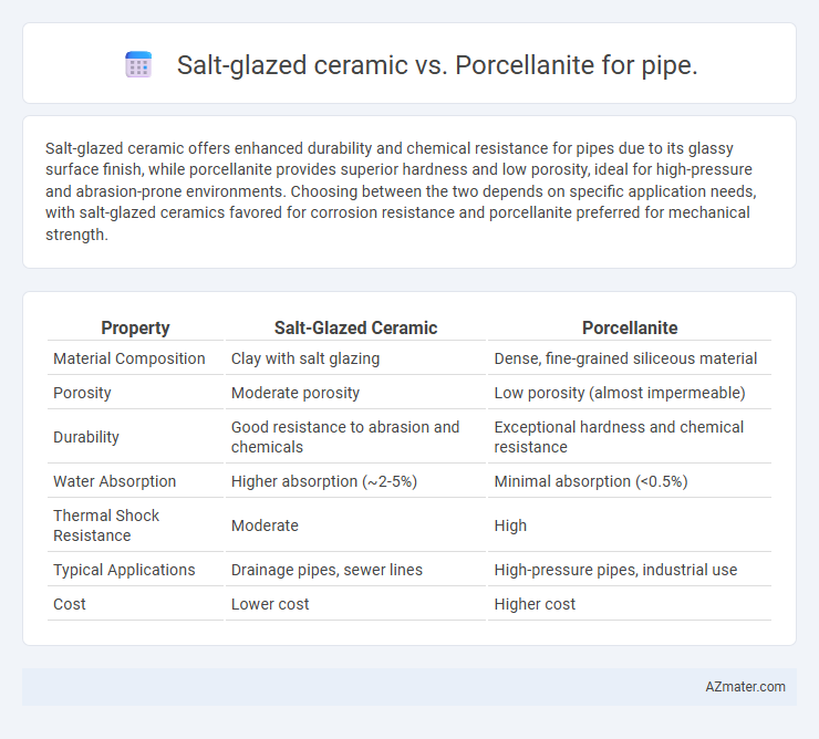 Salt-glazed ceramic vs. Porcellanite for pipe. - What is The Difference?