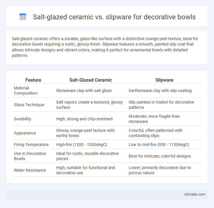 Salt-glazed ceramic vs. slipware for decorative bowls - What is The Difference?