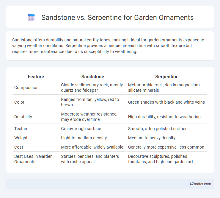 Sandstone vs. Serpentine for Garden Ornaments - What is The Difference?