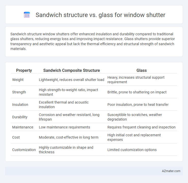Sandwich structure vs. glass for window shutter - What is The Difference?