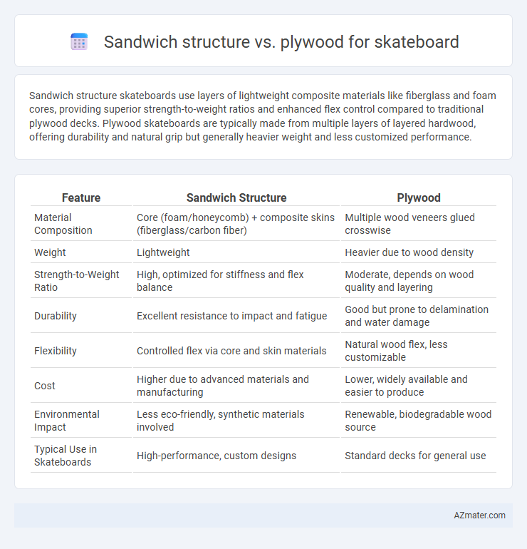Sandwich structure vs. plywood for skateboard - What is The Difference?
