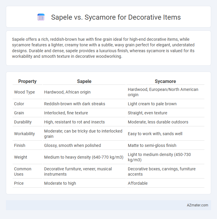Sapele vs. Sycamore for Decorative Items - What is The Difference?
