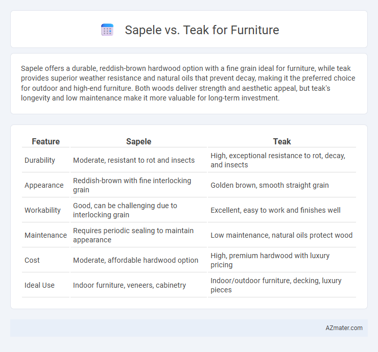 Sapele vs. Teak for Furniture - What is The Difference?