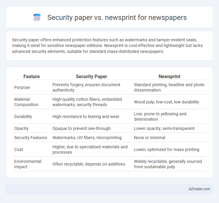 Security paper vs. newsprint for newspapers - What is The Difference?