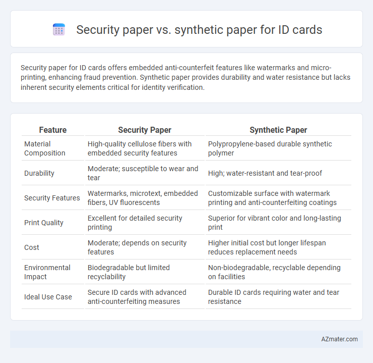 Security paper vs. synthetic paper for ID cards - What is The Difference?