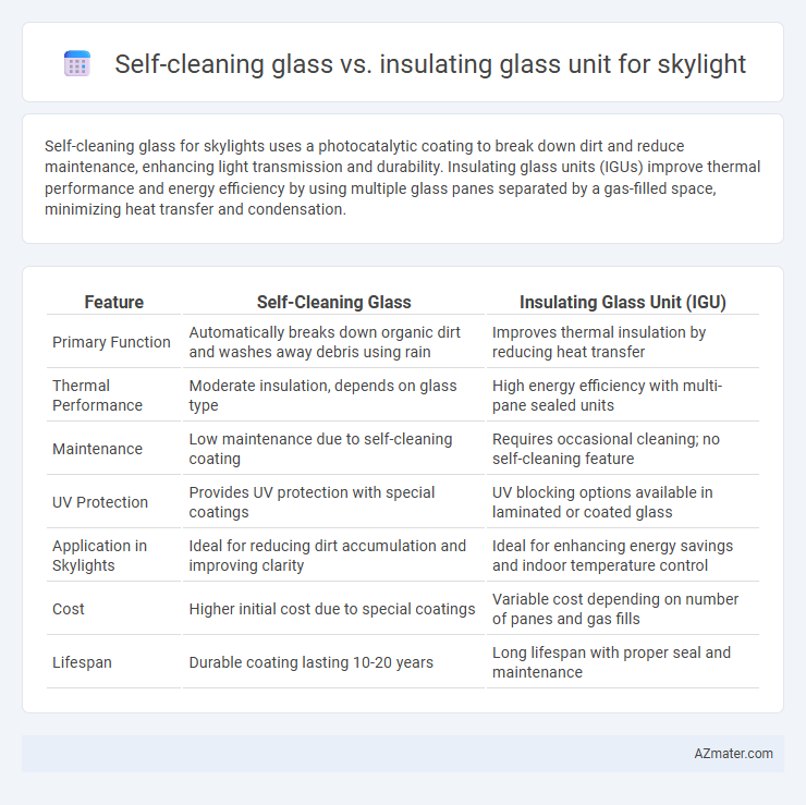 Self-cleaning glass vs. insulating glass unit for skylight - What is The Difference?