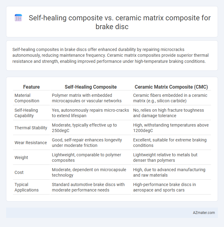 Self-healing composite vs. ceramic matrix composite for brake disc - What is The Difference?