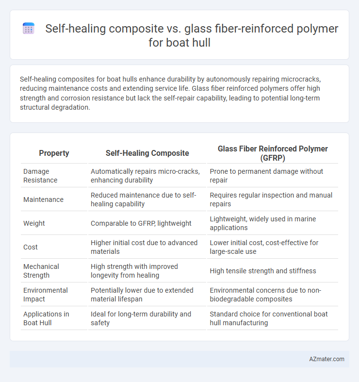 Self-healing composite vs. glass fiber-reinforced polymer for boat hull - What is The Difference?