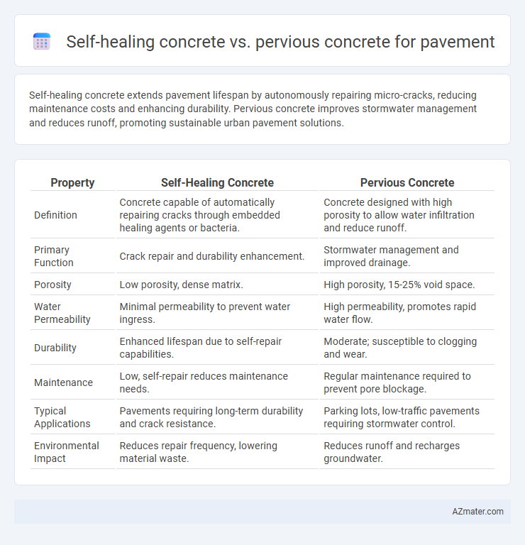 Self-healing concrete vs. pervious concrete for pavement - What is The Difference?