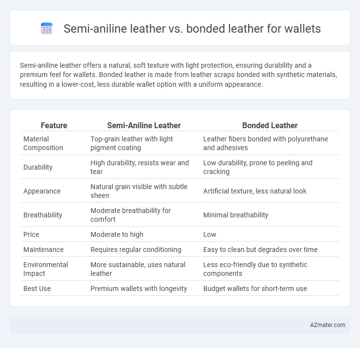 Semi-aniline leather vs. bonded leather for wallets - What is The Difference?