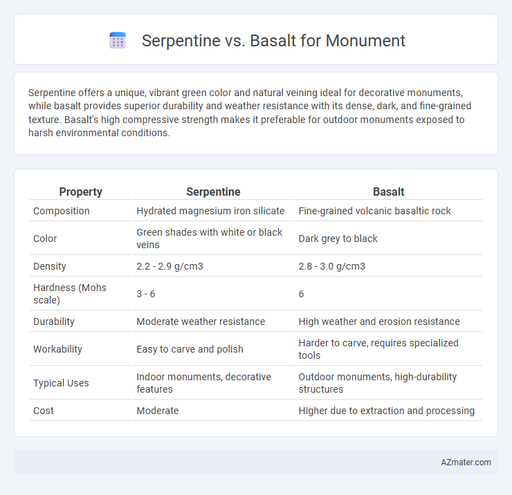 Serpentine vs. Basalt for Monument - What is The Difference?