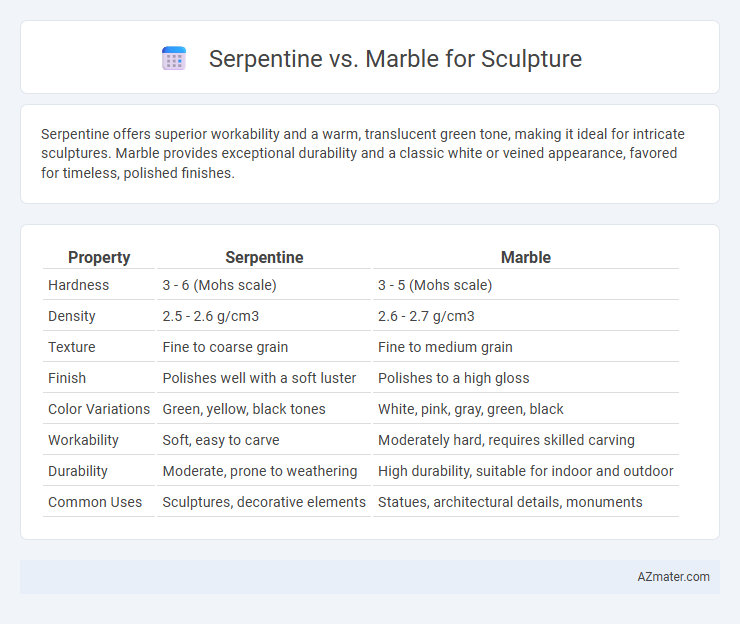 Serpentine vs. Marble for Sculpture - What is The Difference?