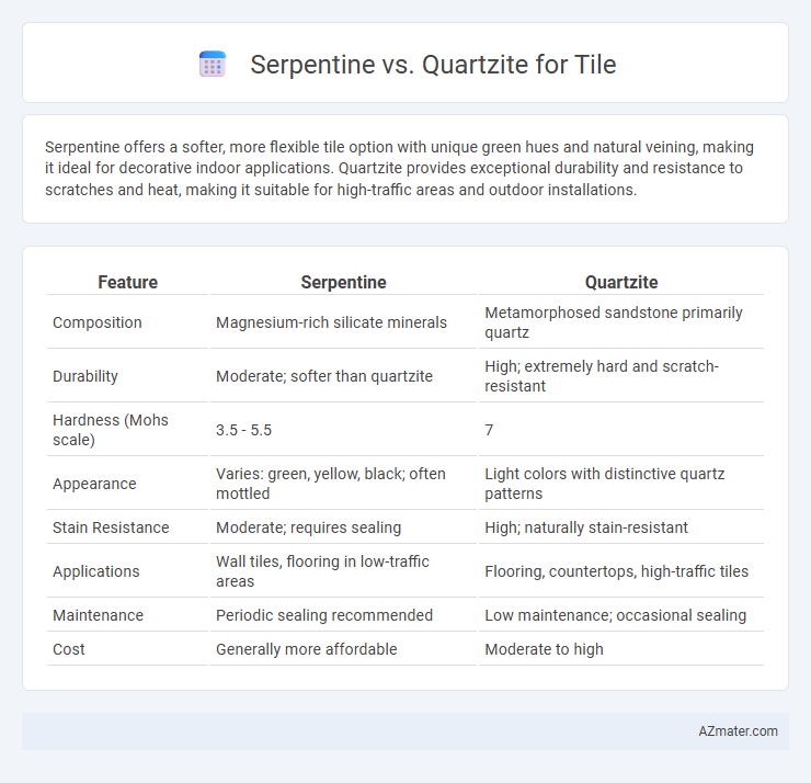 Serpentine vs. Quartzite for Tile - What is The Difference?