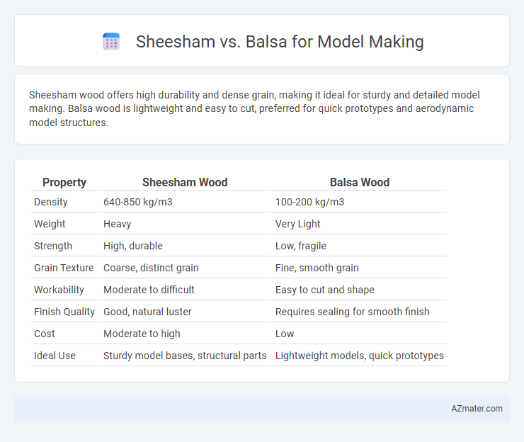Sheesham vs. Balsa for Model Making - What is The Difference?