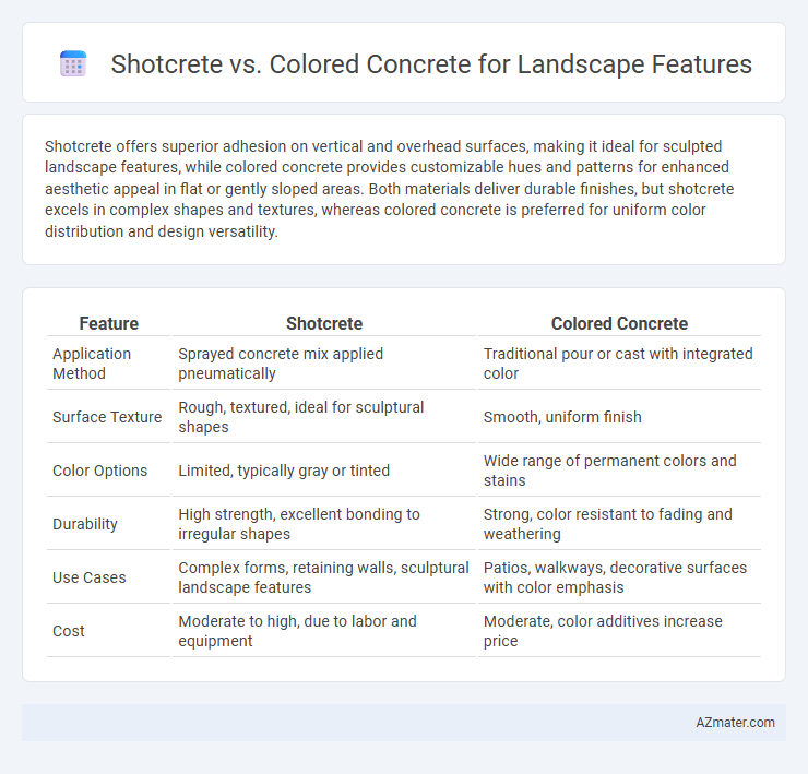 Shotcrete vs. Colored Concrete for Landscape Features - What is The Difference?