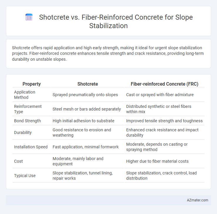 Shotcrete vs. Fiber-Reinforced Concrete for Slope Stabilization - What is The Difference?