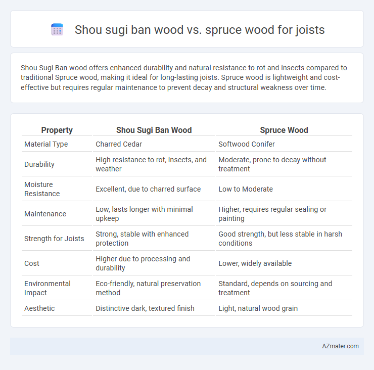 Shou sugi ban wood vs. spruce wood for joists - What is The Difference?