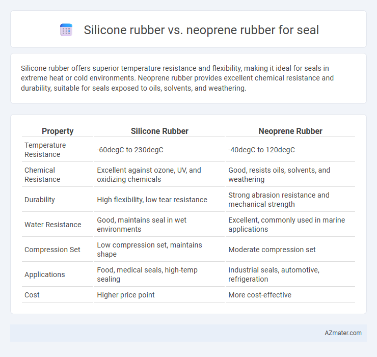 Silicone rubber vs. neoprene rubber for seal - What is The Difference?