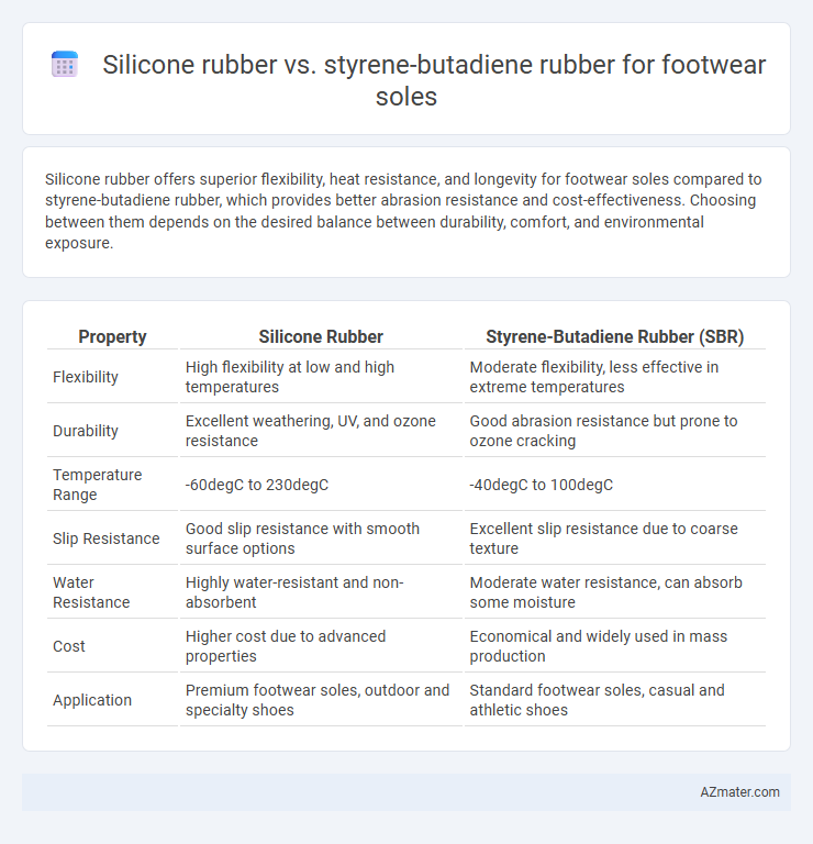 Silicone rubber vs. styrene-butadiene rubber for footwear soles - What is The Difference?