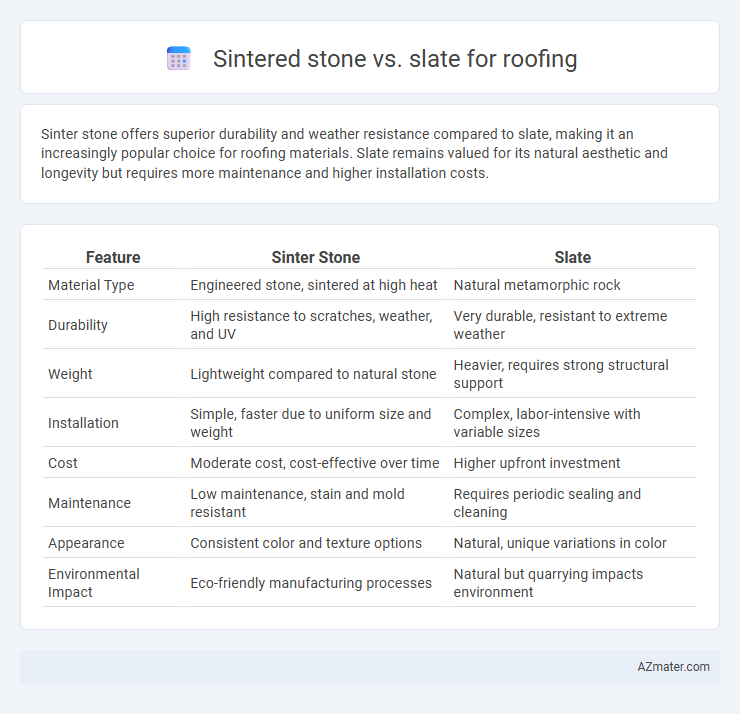 Sintered stone vs. slate for roofing - What is The Difference?