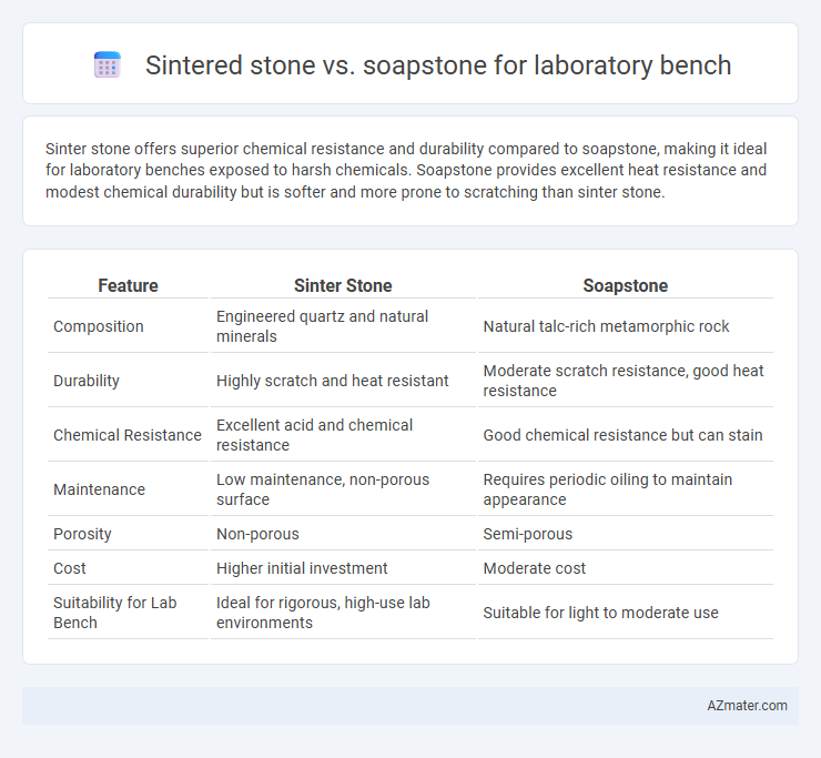 Sintered stone vs. soapstone for laboratory bench - What is The Difference?