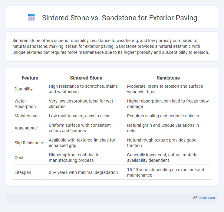 Sintered Stone vs. Sandstone for Exterior Paving - What is The Difference?