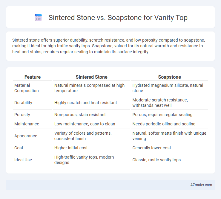 Sintered Stone vs. Soapstone for Vanity Top - What is The Difference?