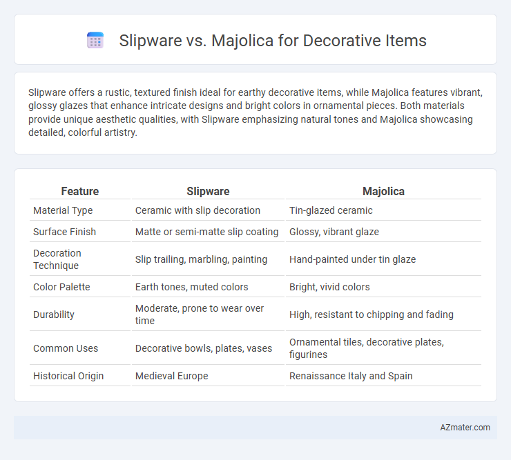 Slipware vs. Majolica for Decorative Items - What is The Difference?