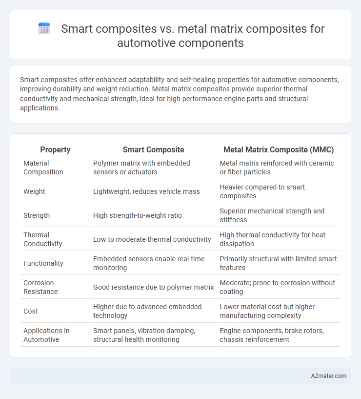 Smart composites vs. metal matrix composites for automotive components - What is The Difference?