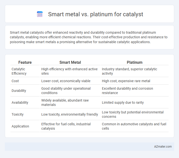 Smart metal vs. platinum for catalyst - What is The Difference?