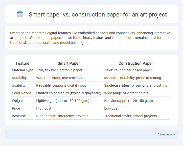 Smart paper vs. construction paper for an art project - What is The Difference?