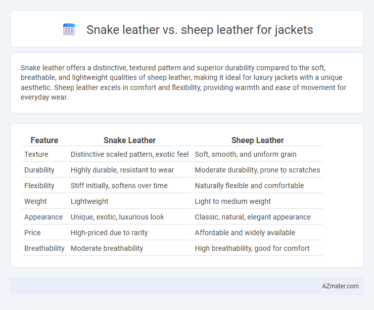 Snake leather vs. sheep leather for jackets - What is The Difference?
