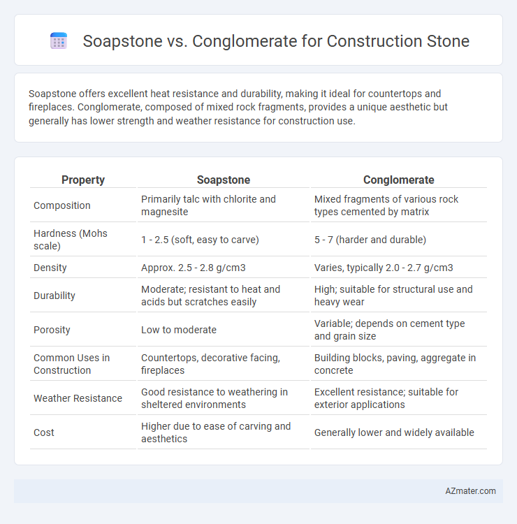 Soapstone vs. Conglomerate for Construction Stone - What is The Difference?