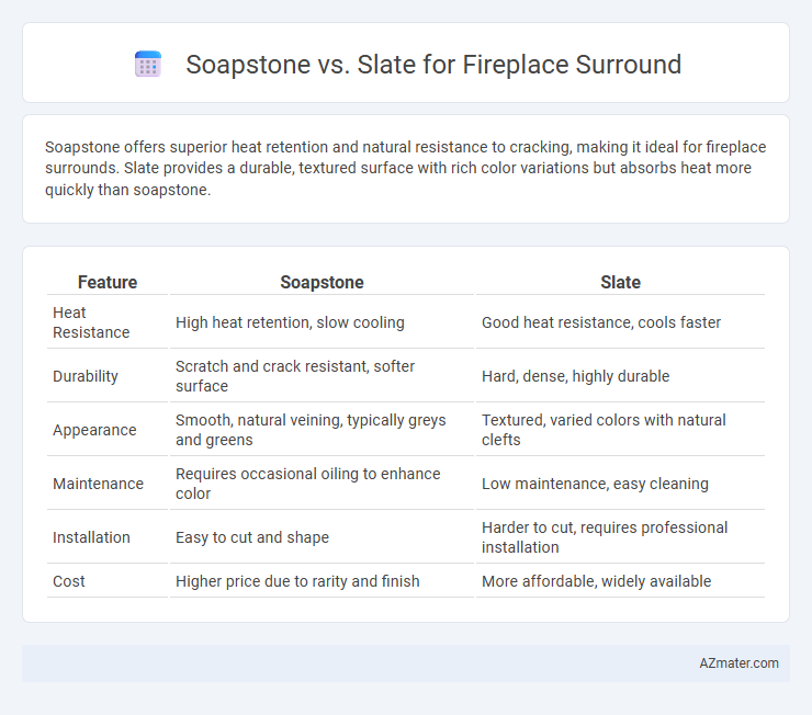 Soapstone vs. Slate for Fireplace Surround - What is The Difference?