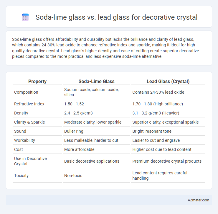 Soda-lime glass vs. lead glass for decorative crystal - What is The Difference?