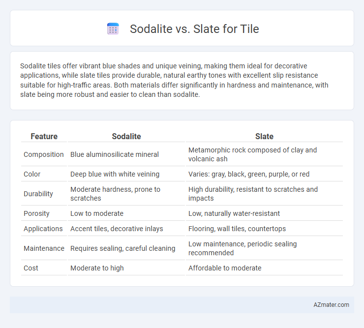 Sodalite vs. Slate for Tile - What is The Difference?