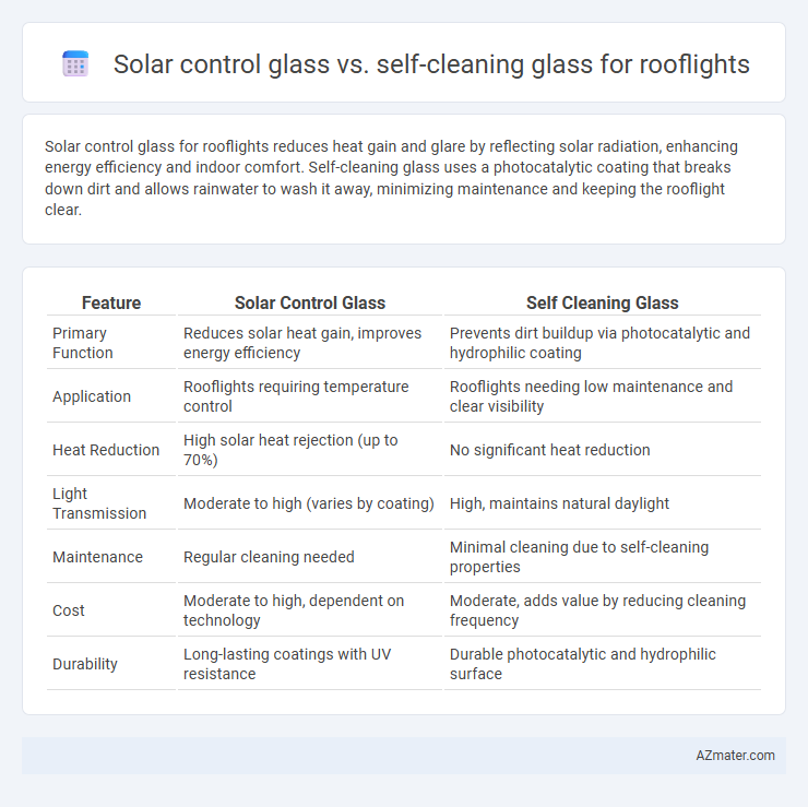 Solar control glass vs. self-cleaning glass for rooflights - What is The Difference?