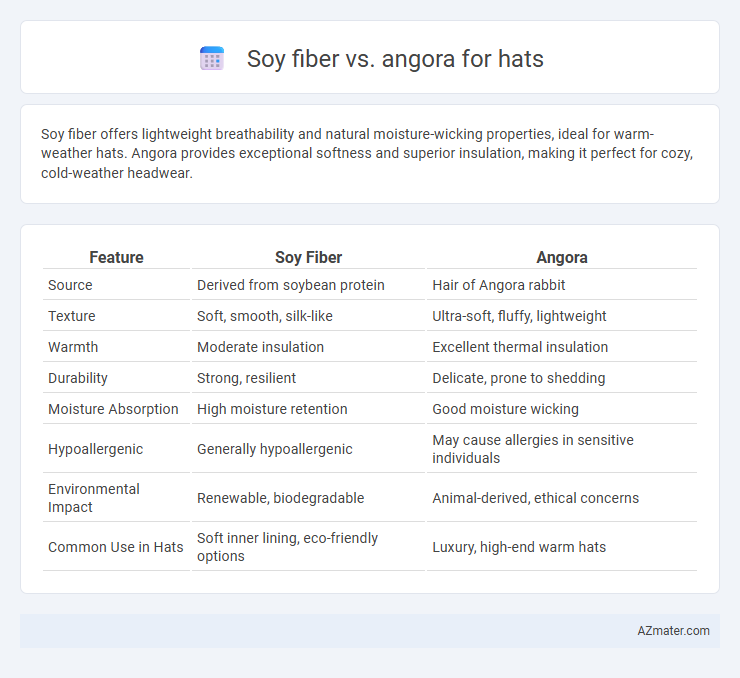 Soy fiber vs. angora for hats - What is The Difference?
