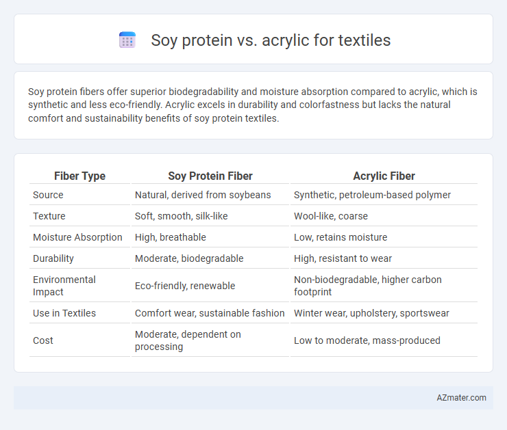 Soy protein vs. acrylic for textiles - What is The Difference?