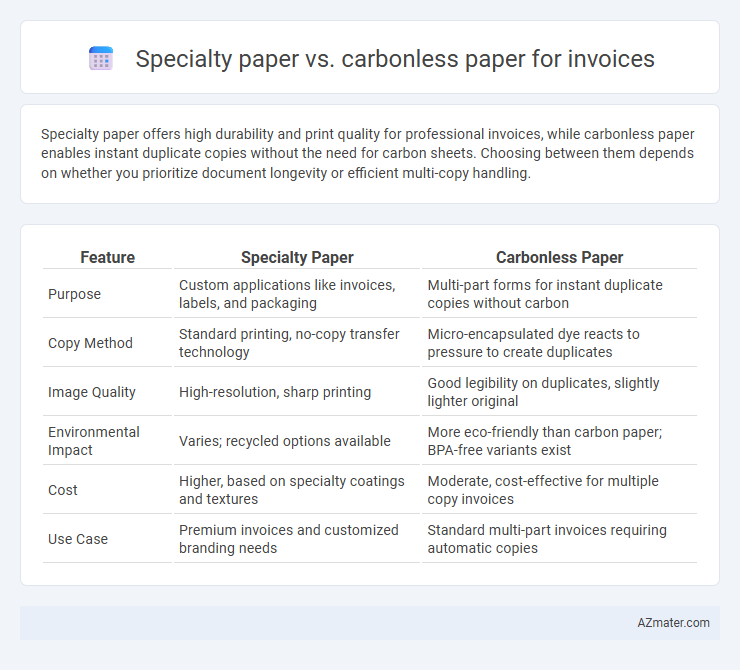 Specialty paper vs. carbonless paper for invoices - What is The Difference?