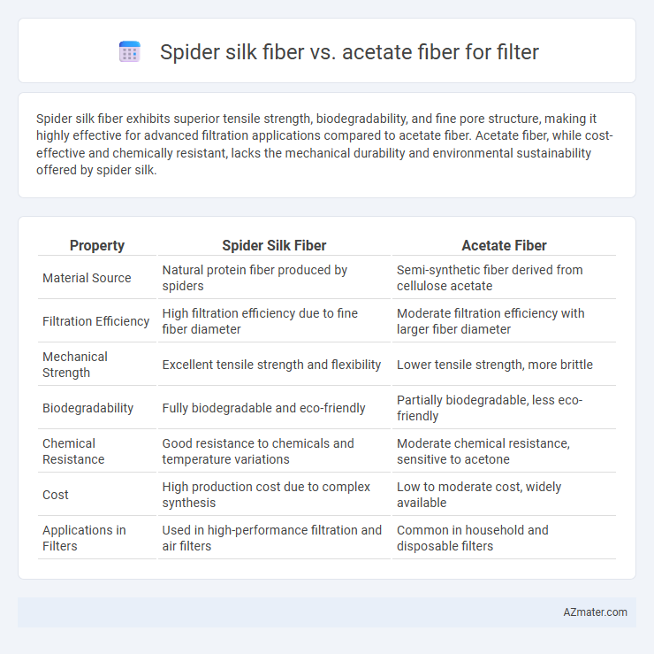 Spider silk fiber vs. acetate fiber for filter - What is The Difference?