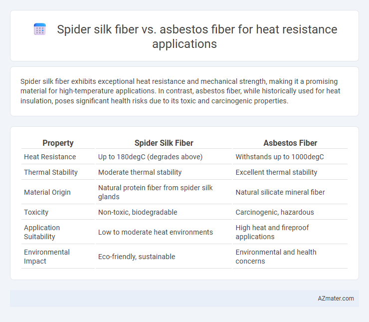 Spider silk fiber vs. asbestos fiber for heat resistance applications - What is The Difference?