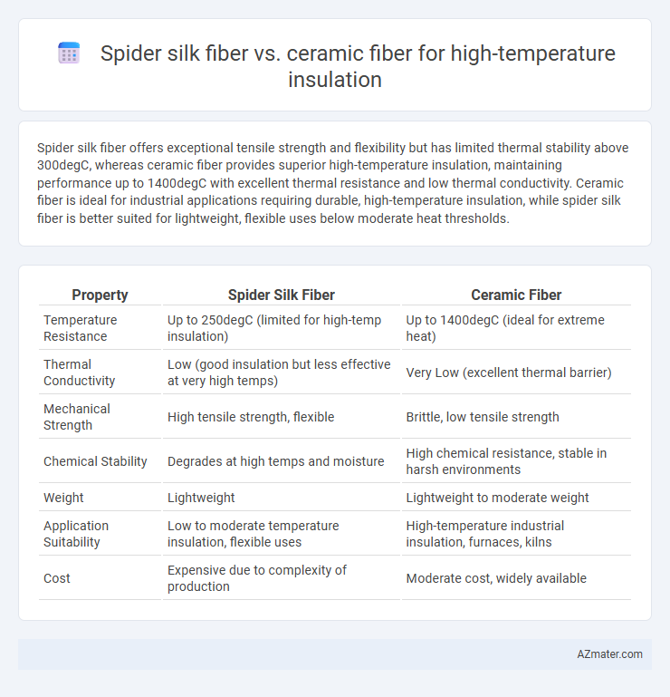 Spider silk fiber vs. ceramic fiber for high-temperature insulation - What is The Difference?