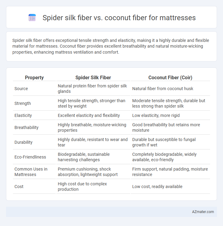 Spider silk fiber vs. coconut fiber for mattresses - What is The Difference?