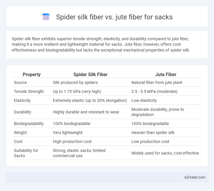 Spider silk fiber vs. jute fiber for sacks - What is The Difference?