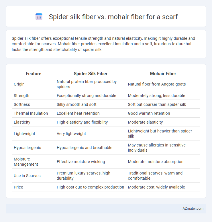 Spider silk fiber vs. mohair fiber for a scarf - What is The Difference?