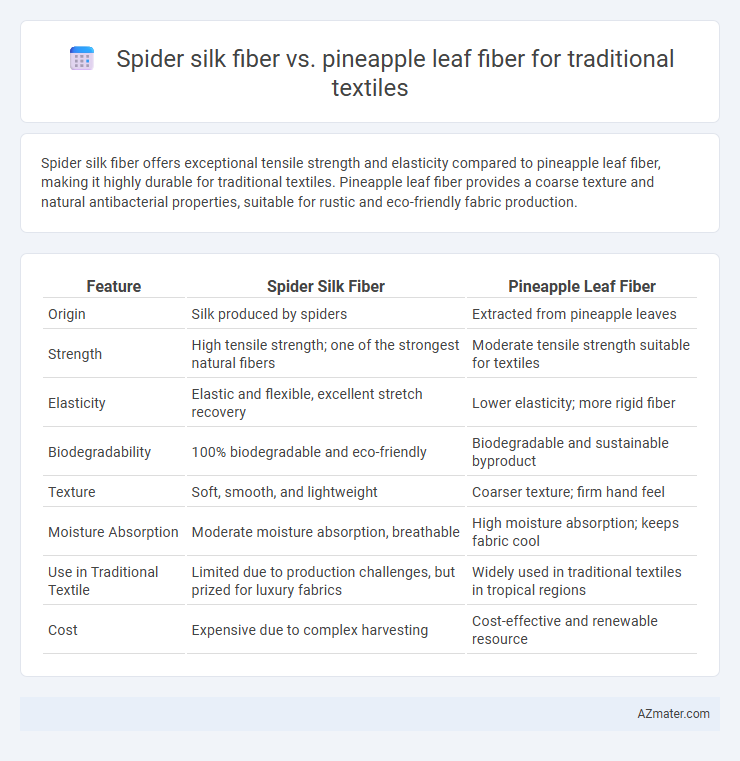 Spider silk fiber vs. pineapple leaf fiber for traditional textiles - What is The Difference?