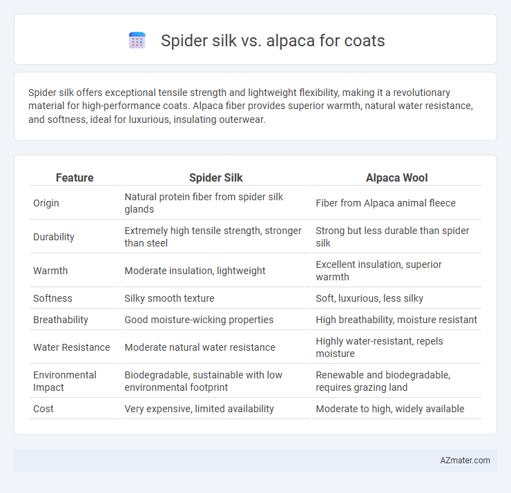 Spider silk vs. alpaca for coats - What is The Difference?